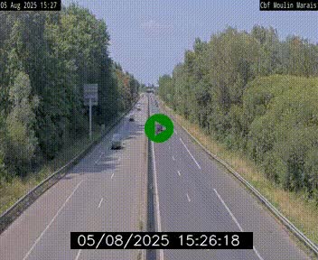 Webcam sur le périphérique de Nantes (N844) entre la Porte de Saint-Luce et la Porte d'Anjou, à l'est de la ville