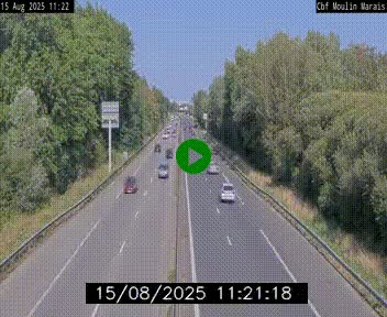 Webcam sur le périphérique de Nantes (N844) entre la Porte de Saint-Luce et la Porte d'Anjou, à l'est de la ville