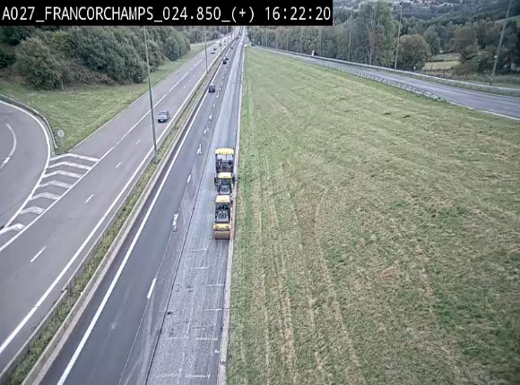 Caméra autoroutière à proximité du circuit de Spa-Francorchamps à Stavelot sur l'A27/E42