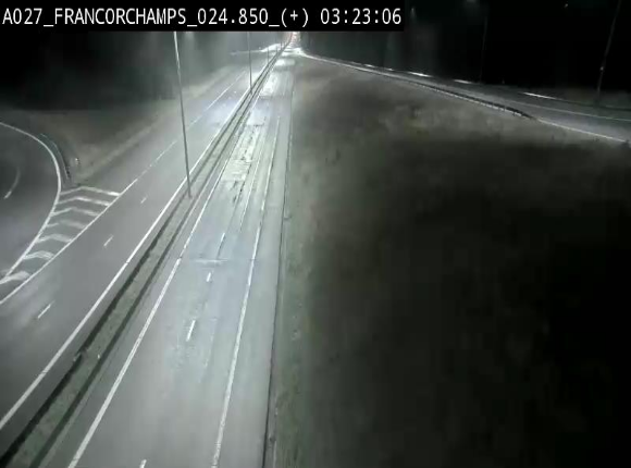 Caméra autoroutière à proximité du circuit de Spa-Francorchamps à Stavelot sur l'A27/E42
