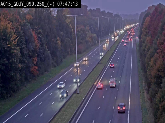 Webcam autoroute Belgique - Gouy-lez-piéton - E42 - BK 90.3