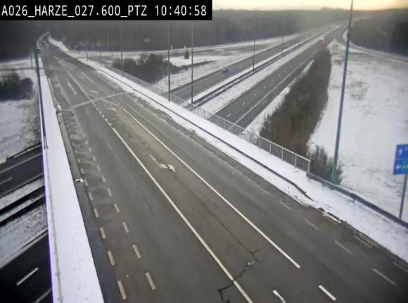 Caméra autoroute Belgique - Sougné-Remouchamps,E25 direction Luxembourg