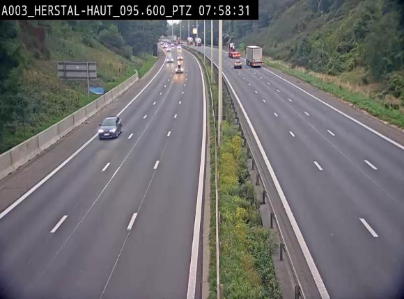 Webcam E40 à Herstal en direction de Liège et en provenance d'Aachen