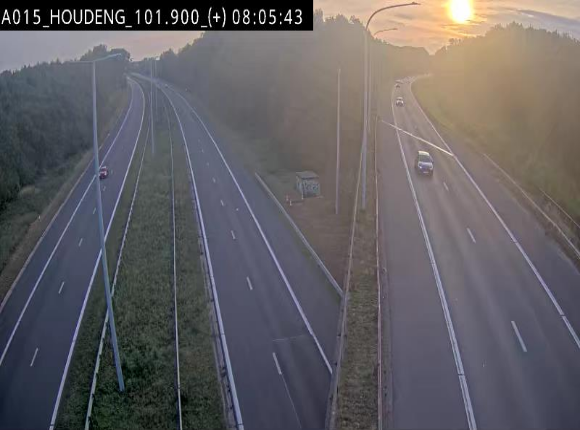 Webcam autoroute Belgique - Houdeng-Goegnies - Jonction E19/E42 direction Tournai/Mons - BK 101.85