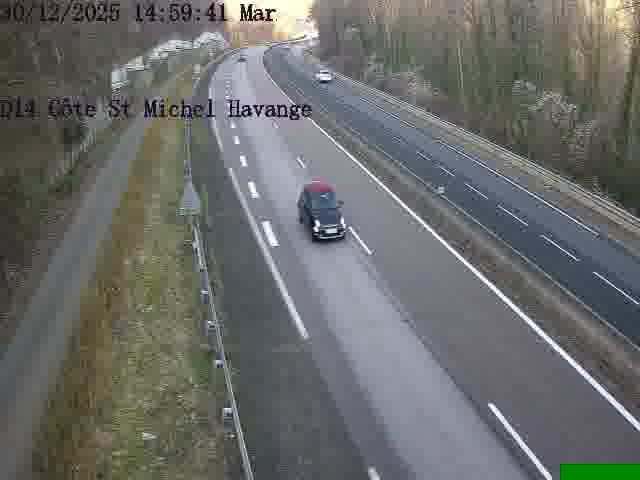Clone of Webcam sur la D14, dans la côte Saint-Michel. Vue orientée vers Havange