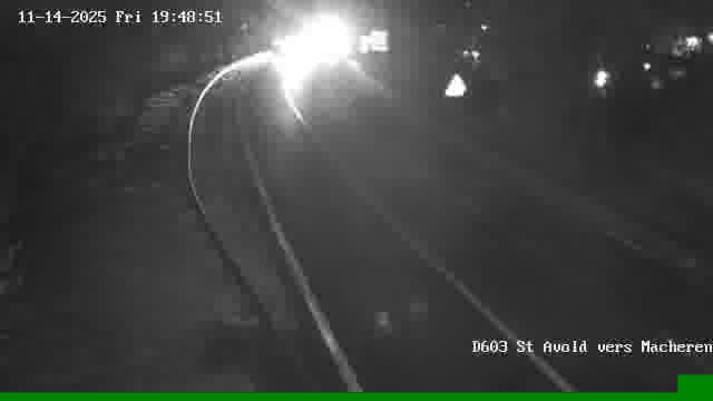 Webcam sur la D603 située à proximité de Saint-Avold. Vue orientée vers Macheren.