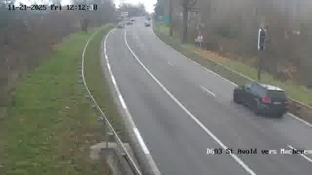 Webcam sur la D603 située à proximité de Saint-Avold. Vue orientée vers Macheren.