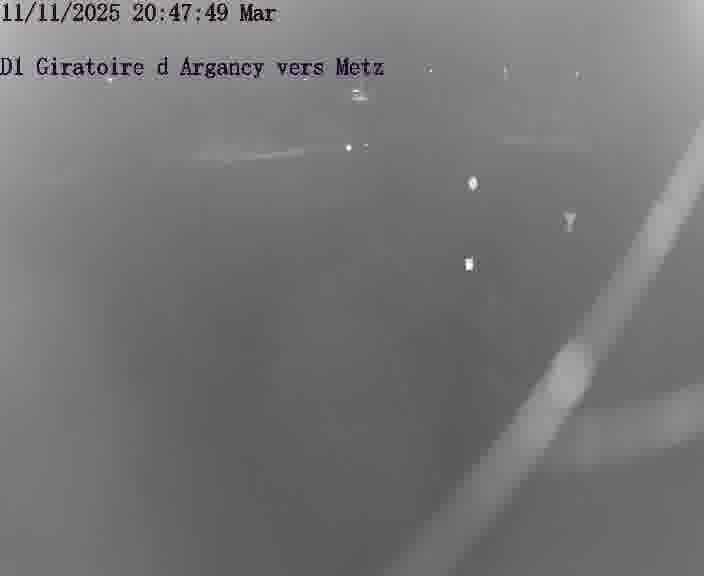 Webcam installée le long de D1 (France) à Argancy, pointée vers Metz, utile pour suivre précisément les conditions de trafic.