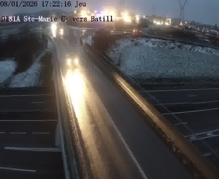 Dispositif d’observation sur D181a (France) à Sainte Marie aux Chênes, en direction de Batilly, offrant une visualisation fiable des conditions de circulation.
