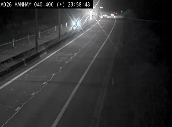 Webcam autoroute A26/E25 à hauteur de Manhay, avant la jonction avec la N651 en direction de Luxembourg - BK 40.4
