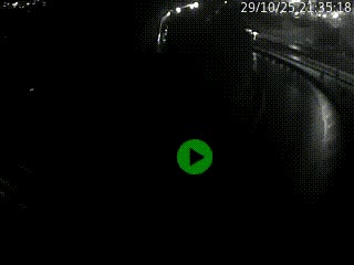 Caméra autoroute à la jonction entre l'A7 et la D301 (Boulevard urbain Sud de Lyon) à Feyzin, au sud de Lyon. Vue orientée vers Mions