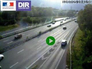 Webcam sur la Nationale 201 à hauteur de la sortie Chambéry-Nord, avant à la jonction entre l'A41 et l'A43, en direction de Lyon