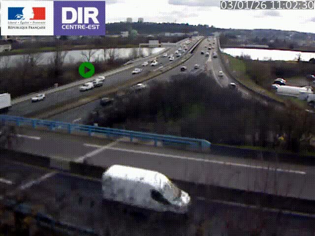 Webcam autoroute sur A450 à Pierre-Bénite en direction de Lyon et de l'autoroute A7