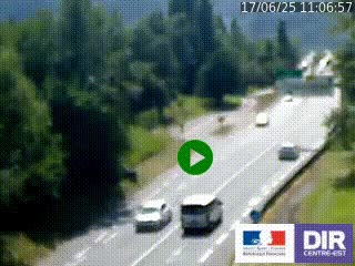 Webcam info trafic à proximité de Vizille sur la N85, au niveau du point de vue du Saut du Moine à Champagnier
