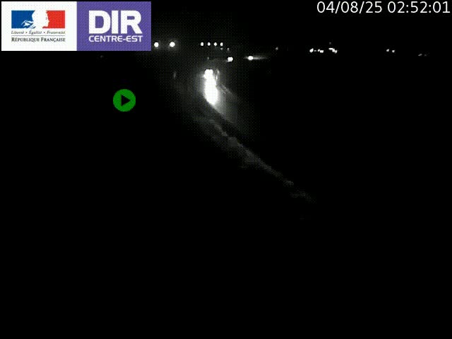 Webcam sur le contournement de Valence, sur la Nationale 7, caméra orientée vers Lyon
