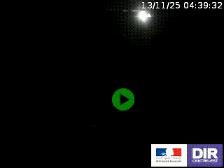 Webcam routière sur la RN7 à hauteur de Toulon-sur-Allier, entre Moulins et Vichy