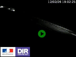Webcam au niveau du col de Bois Clair à hauteur de Cluny sur la N79. Vue orientée vers Mâcon