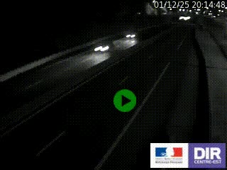 Caméra autoroutière sur l'A47 à hauteur de Givors, a proximité de Lyon. La webcam est orientée vers Lyon