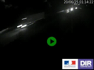 Caméra autoroutière sur l'A47 à hauteur de Givors, a proximité de Lyon. La webcam est orientée vers Lyon