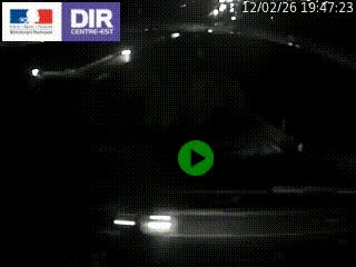 Webcam traffic à Grenoble-sud sur l'autoroute A480. Vue orientée vers l'entrée et la sortie de Grenoble