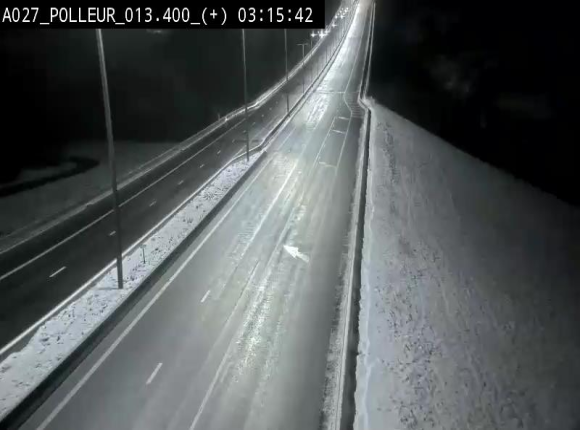 Webcam sur l'A27/E42 à hauteur du Viaduc de Polleur, juste après l'aire de Polleur