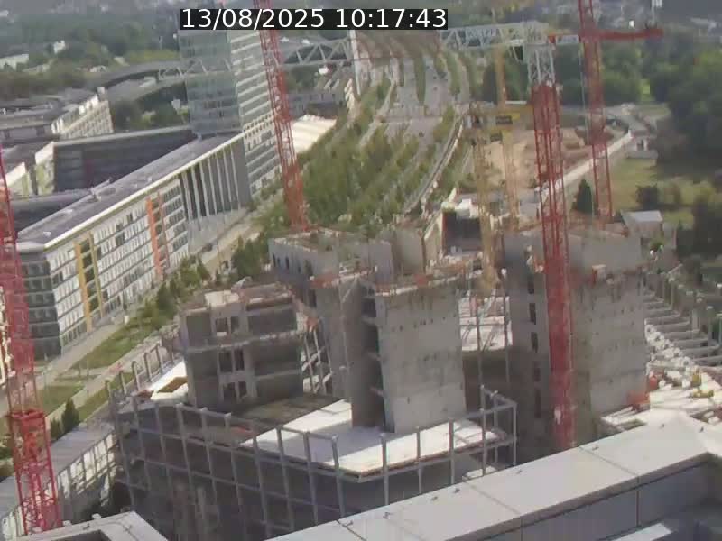 Webcam sur l'avenue John Fitzgerald Kennedy (N51) avec vue orientée vers le Findel