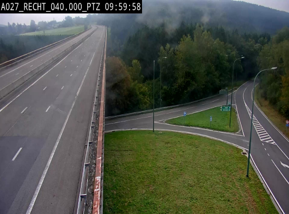 Webcam sur A27/E42 après Malmedy. Vue orientée vers l'Allemagne