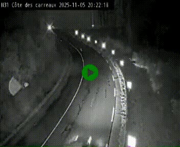 Webcam en haut de la Côte des Carreaux sur la N31 à Avesnes-en-Bray. Vue orientée vers Rouen
