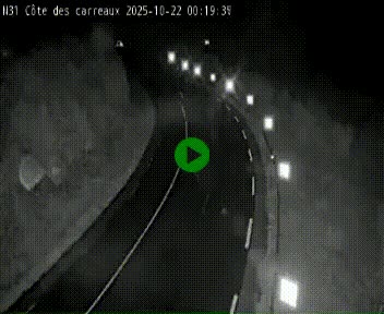 Webcam en haut de la Côte des Carreaux sur la N31 à Avesnes-en-Bray. Vue orientée vers Rouen