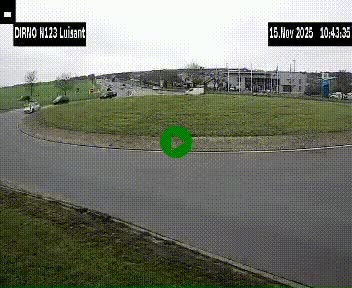 Webcam en périphérie de Chartres sur la N123, à hauteur de Luisant. Vue orientée vers Chartres