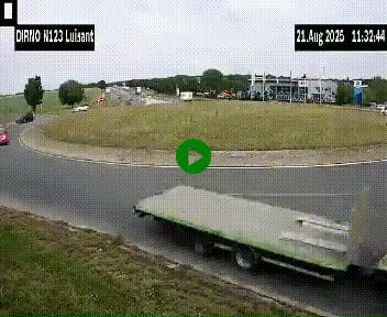 Webcam en périphérie de Chartres sur la N123, à hauteur de Luisant. Vue orientée vers Chartres