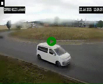 Webcam en périphérie de Chartres sur la N123, à hauteur de Luisant. Vue orientée vers Chartres