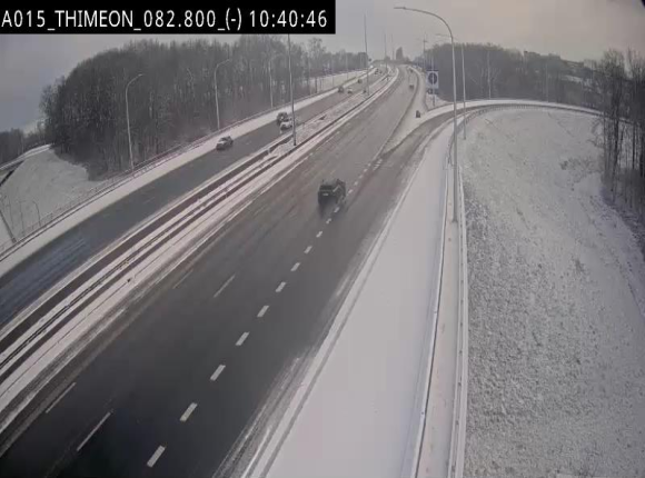 Caméra trafic Belgique - Thiméon - E42, jonction avec A54 (E420) direction La Louvière/Charleroi - BK 82.82