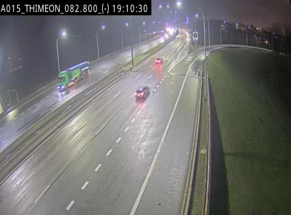 Caméra trafic Belgique - Thiméon - E42, jonction avec A54 (E420) direction La Louvière/Charleroi - BK 82.82