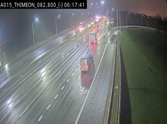 Caméra trafic Belgique - Thiméon - E42, jonction avec A54 (E420) direction La Louvière/Charleroi - BK 82.82