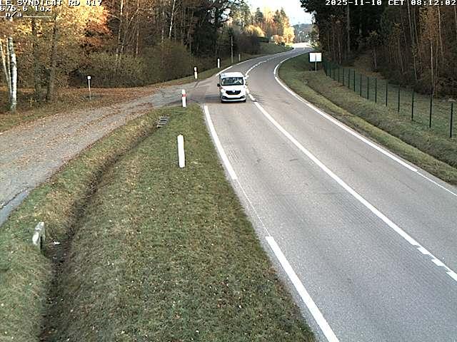 Webcam dans les Vosges dans la commune du Syndicat sur la D417 sur la route de Gerardmer