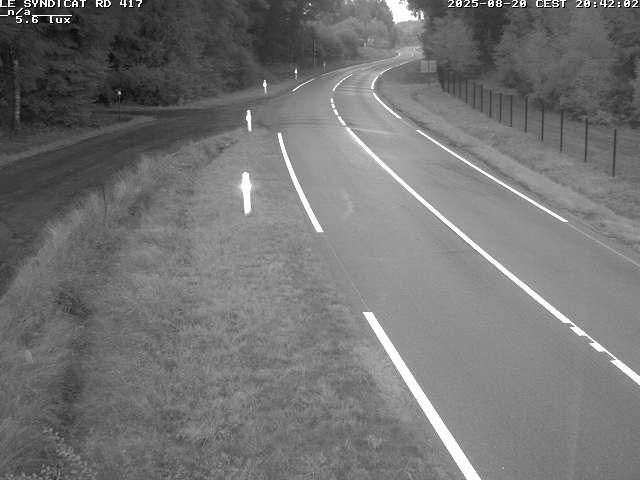 Webcam dans les Vosges dans la commune du Syndicat sur la D417 sur la route de Gerardmer