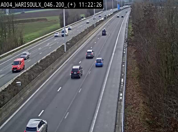 Webcam autoroute Belgique - Warissoulx - E411 - BK 46.2