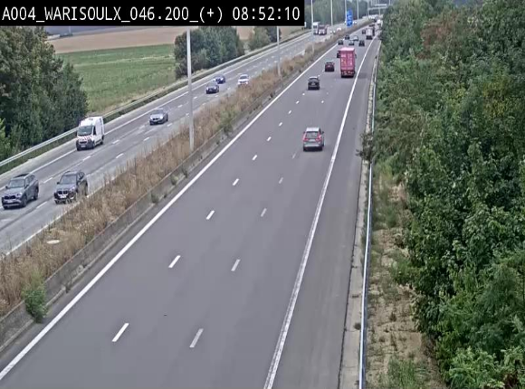 Webcam autoroute Belgique - Warissoulx - E411 - BK 46.2