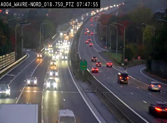 Webcam traffic E411(A4) - BK 18.7 - Bierges (Wavre Nord)