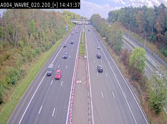 Webcam @ Wavre-sud KP 19.6, A4/E411