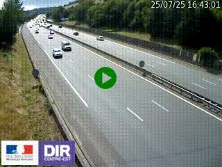 Webcam routière à Saint-Etienne-Terrenoire sur la RN88 avant la jonction entre l'A72 et le Boulevard Périphérique de Saint-Etienne