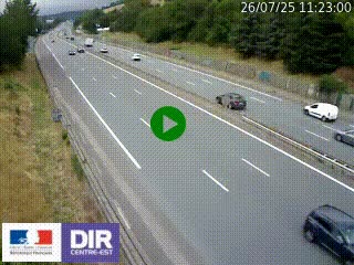 Webcam routière à Saint-Etienne-Terrenoire sur la RN88 avant la jonction entre l'A72 et le Boulevard Périphérique de Saint-Etienne