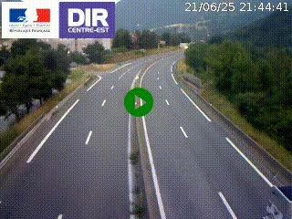 Caméra sur la Nationale 90 (N90) à La Léchère, en direction et à proximité d'Albertville