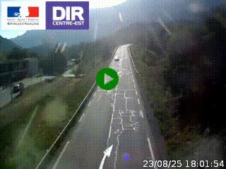 Web cam sur la N90 à Aime, en provenance de Bourg-Saint-Maurice et en direction d'Albertville