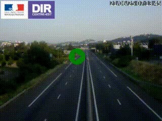 Caméra autoroute à Saint-Etienne (Les Littes) à hauteur du Ikea Saint-Etienne sur l'A72 en direction de Roanne