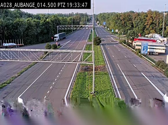Webcam autoroute Belgique - Aubange - A28 direction Arlon - BK 14