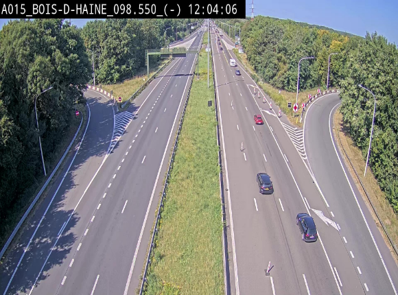 Webcam autoroute Belgique - Bois d'Haine - E42 - BK 98.6