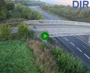 Webcam sur A84 à hauteur de Pont-Farcy, au niveau du pont autoroutier sur la Vire, au sud de Saint-Lô