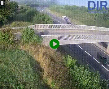 Webcam sur A84 à hauteur de Pont-Farcy, au niveau du pont autoroutier sur la Vire, au sud de Saint-Lô